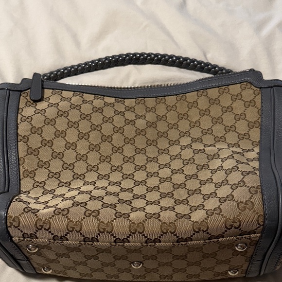Gucci Canvas Bella Hobobag Blue - Picture 8 of 10